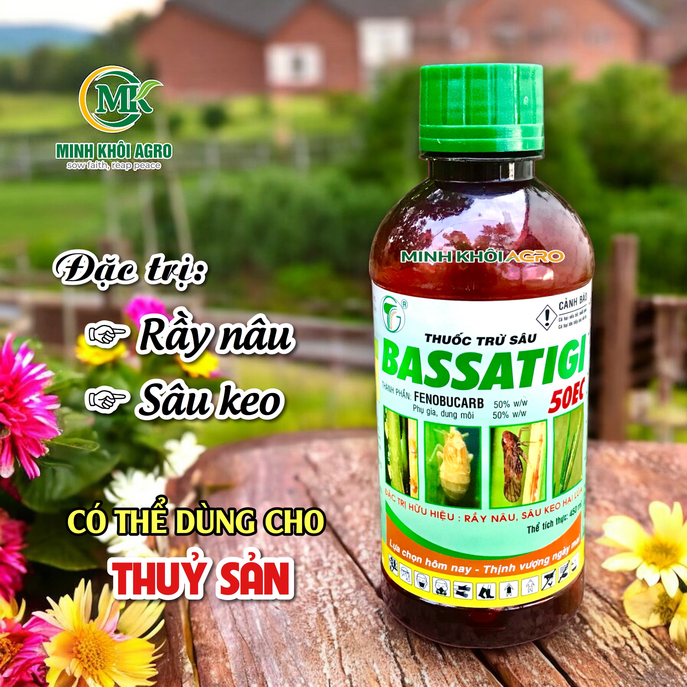 Thuốc trừ sâu BassaTigi 50EC - Chai 450ml